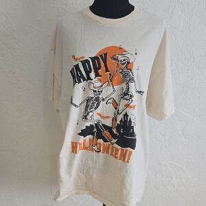 Halloween Skeleton Graphic Tee